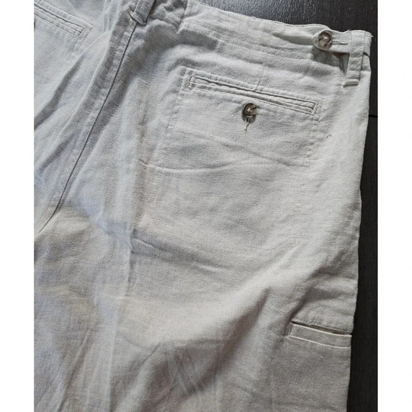 Geoffrey Beene Men's Linen Blend Chino 5 Pocket Walking Shorts Sz 36 10" Inseam - Picture 9 of 9